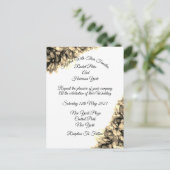 Moderne Abstracte Elegant Haze bruiloft Invi Briefkaart (Staand voorkant)