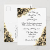 Moderne Abstracte Elegant Haze bruiloft Invi Briefkaart (Voorkant / Achterkant)