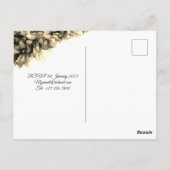 Moderne Abstracte Elegant Haze bruiloft Invi Briefkaart (Achterkant)