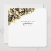 Moderne Abstracte Elegant Haze bruiloft Kaart (Achterkant)