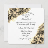 Moderne Abstracte Elegant Haze bruiloft Kaart (Voorkant)