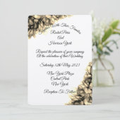 Moderne Abstracte Elegant Haze bruiloft Kaart (Staand voorkant)