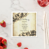 Moderne Abstracte Elegant Haze bruiloft Servet (Insitu)