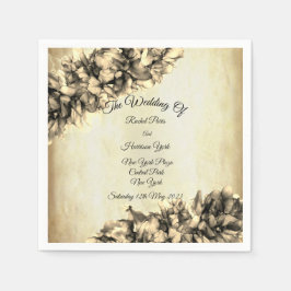 Moderne Abstracte Elegant Haze bruiloft Servet