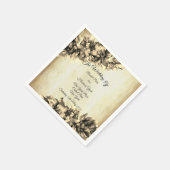 Moderne Abstracte Elegant Haze bruiloft Servet (Hoek)