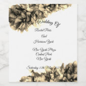 Moderne Abstracte Elegant Haze bruiloft Wijn Etiket (Enkel label)