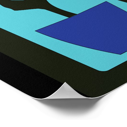 Moderne Abstracte elegant voor diep denken/Poste Poster (Hoek)