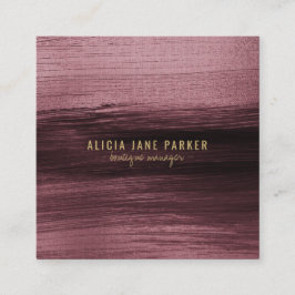 Moderne abstracte, elegante boutique manager vierkante visitekaartje