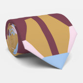 Moderne Abstracte en blauwe Mannen Stropdas (Opgerold)