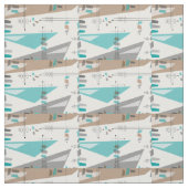 Moderne Abstracte en driehoeksverbinding halverweg Stof (Swatch)