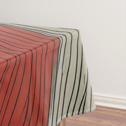 Moderne, abstracte en dynamische kleurlijnen tafelkleed (Voorbeeld)