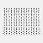 Moderne Abstracte en zwarte patronen Inpakpapier Vel (Voorkant)