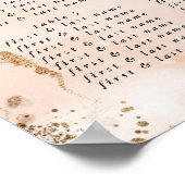 Moderne Abstracte eucalyptus-wedloop Poster (Hoek)