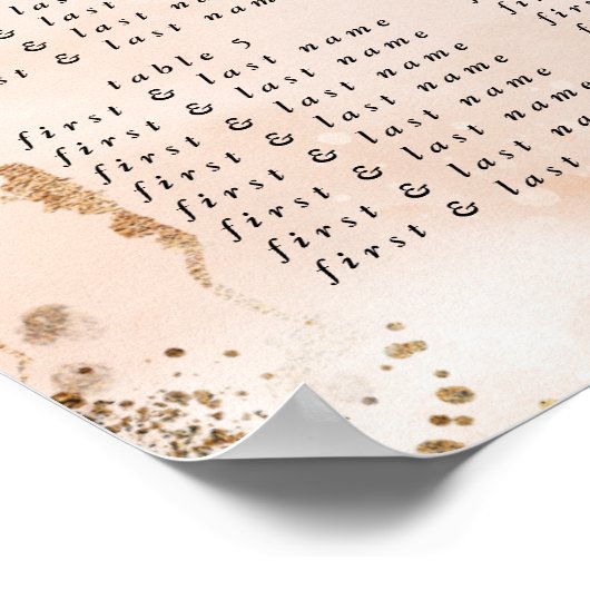 Moderne Abstracte eucalyptus-wedloop Poster (Hoek)