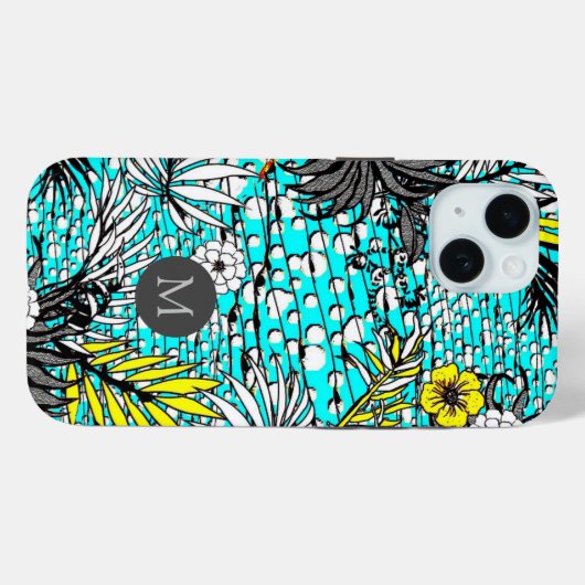 Moderne Abstracte exotische kunst Case-Mate iPhone Case (Achterkant (horizontaal))