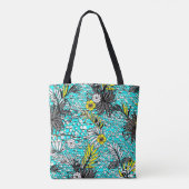 Moderne Abstracte exotische kunst Tote Bag (Achterkant)