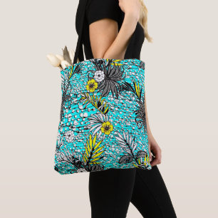 Moderne Abstracte exotische kunst Tote Bag