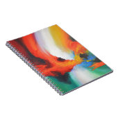 Moderne Abstracte expressionisme Acrlylic Painting Notitieboek (Rechterzijde)