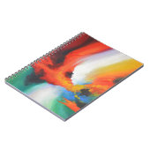 Moderne Abstracte expressionisme Acrlylic Painting Notitieboek (Linkerzijde)