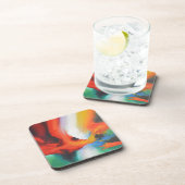 Moderne Abstracte expressionisme Acrlylic Painting Onderzetter (Rechterzijde)