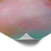 Moderne Abstracte expressionisme Acrlylic Painting Poster (Hoek)