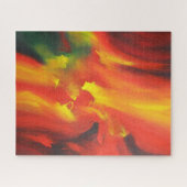 Moderne Abstracte expressionist schilderend trendy Legpuzzel (Horizontaal)