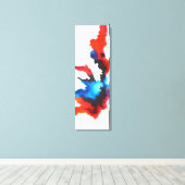 Moderne Abstracte expressionist Sepia Acrlylic Art Canvas Afdruk (Insitu (Houten vloer))