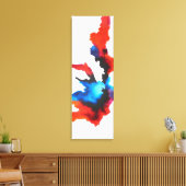 Moderne Abstracte expressionist Sepia Acrlylic Art Canvas Afdruk (Insitu (Woonkamer))