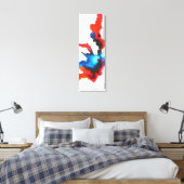 Moderne Abstracte expressionist Sepia Acrlylic Art Canvas Afdruk (Insitu (Slaapkamer))
