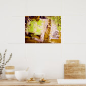 Moderne Abstracte expressionistische Poster afdruk (Keuken)