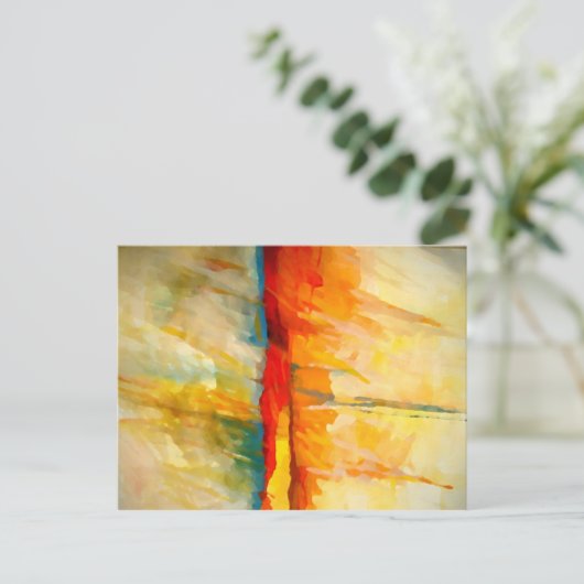 Moderne Abstracte expressionistische schilderijen Briefkaart (Staand voorkant)
