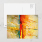 Moderne Abstracte expressionistische schilderijen Briefkaart (Voorkant / Achterkant)
