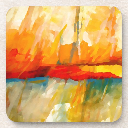 Moderne Abstracte expressionistische schilderijen Drankjes Onderzetter (Voorkant)
