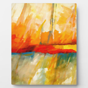 Moderne Abstracte expressionistische schilderijen Fotoplaat