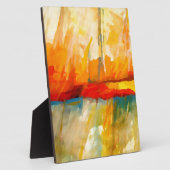 Moderne Abstracte expressionistische schilderijen Fotoplaat (Zijkant)