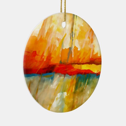 Moderne Abstracte expressionistische schilderijen Keramisch Ornament (Rechts)