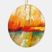 Moderne Abstracte expressionistische schilderijen Keramisch Ornament (Links)