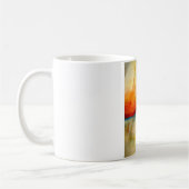 Moderne Abstracte expressionistische schilderijen Koffiemok (Links)