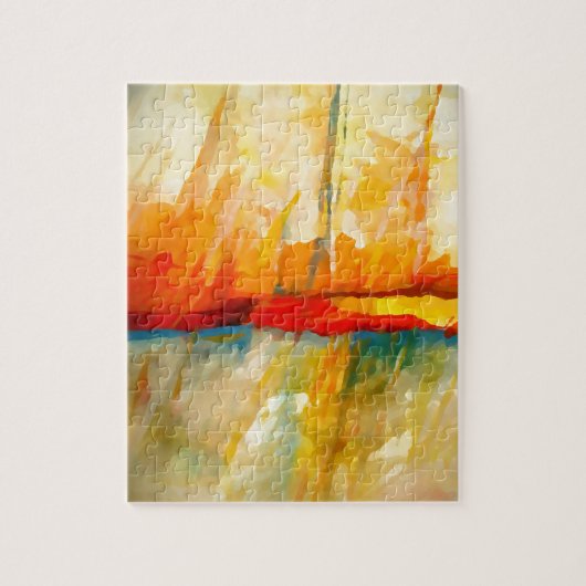 Moderne Abstracte expressionistische schilderijen Legpuzzel (Verticaal)
