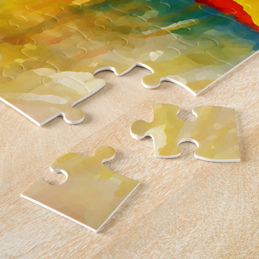 Moderne Abstracte expressionistische schilderijen Legpuzzel (Zijkant)