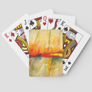 Moderne Abstracte expressionistische schilderijen Pokerkaarten