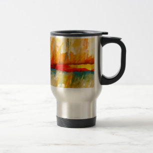 Moderne Abstracte expressionistische schilderijen Reisbeker