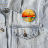 Moderne Abstracte expressionistische schilderijen Ronde Button 5,7 Cm (In situ)