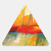 Moderne Abstracte expressionistische schilderijen Sticker (Voorkant)