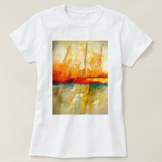 Moderne Abstracte expressionistische schilderijen T-shirt (Design voorkant)