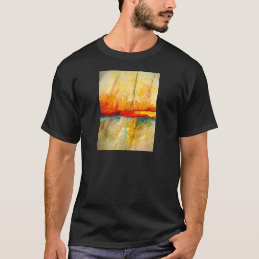 Moderne Abstracte expressionistische schilderijen T-shirt (Voorkant)