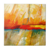 Moderne Abstracte expressionistische schilderijen Tegeltje (Voorkant)