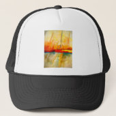 Moderne Abstracte expressionistische schilderijen Trucker Pet (Voorkant)
