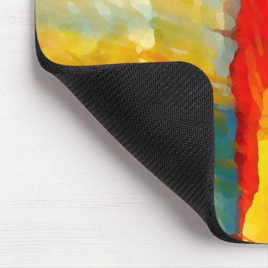 Moderne Abstracte expressionistische schilderkunst Muismat (Hoek)