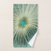 Moderne Abstracte Fantasy Flower Fractal Art Bad Handdoek (Handdoek)